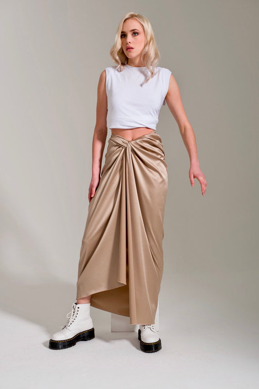 SATIN SKIRT